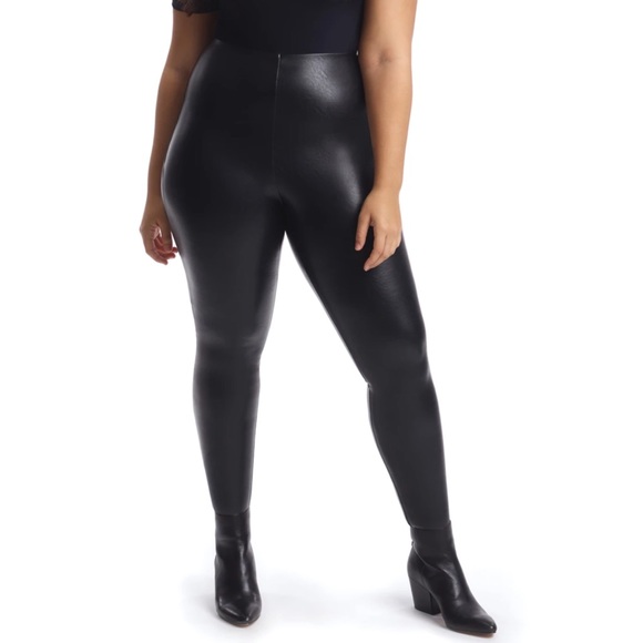 COMMANDO Faux Leather Leggings w/Perf Control - Picture 4 of 8